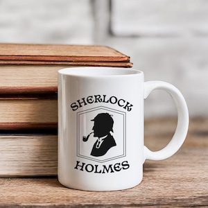 Retro Sherlock Holmes Mug: 221B Baker Street Detective Gift