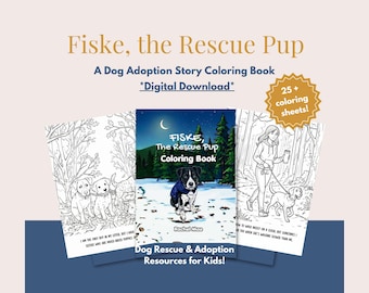 Fiske, the Rescue Pup Story Coloring Book