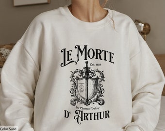 Arthurian Legend Sweatshirt: Le Morte d'Arthur, Sword & Stone