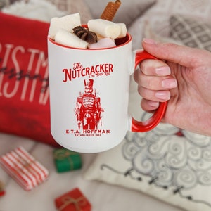 Nutcracker Soldier Sugar Plum Fairy Rat King Nutcracker Ballet Vintage Poster Style Christmas Movie Mug Ballerina Christmas Gift for Her Mug