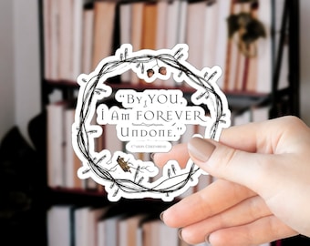 Cruel Prince Cardan Quote Vinyl Sticker - Elfhame Book Lover Gift