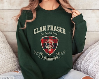 Clan Fraser Tartan Sweatshirt: Scottish Highlands Family Crest