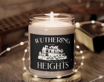 Wuthering Heights Book Candle, Emily Bronte, Literary Gift