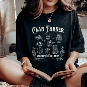 Clan Fraser Scottish Highlands T-Shirt: Sassenach Tartan Kilt Gift