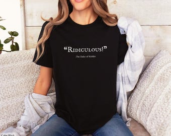 Ridiculous Adam Boyce Duke of Kielder Seeking Persephone Quote unisex short sleeve novelty t-shirt