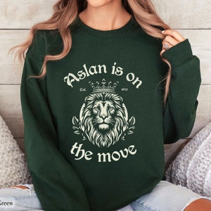 Aslan Narnia Quote Sweatshirt: CS Lewis Christian Gift