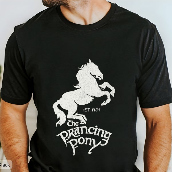 LOTR Prancing Pony Tavern Cool Gifts for Guys Middle Earth Hobbit Tee Unique Gift Ideas for Men Gift Ideas for Boyfriend Unisex T-Shirt