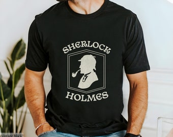 Retro Sherlock Holmes T-Shirt: 221B Baker Street Detective Tee