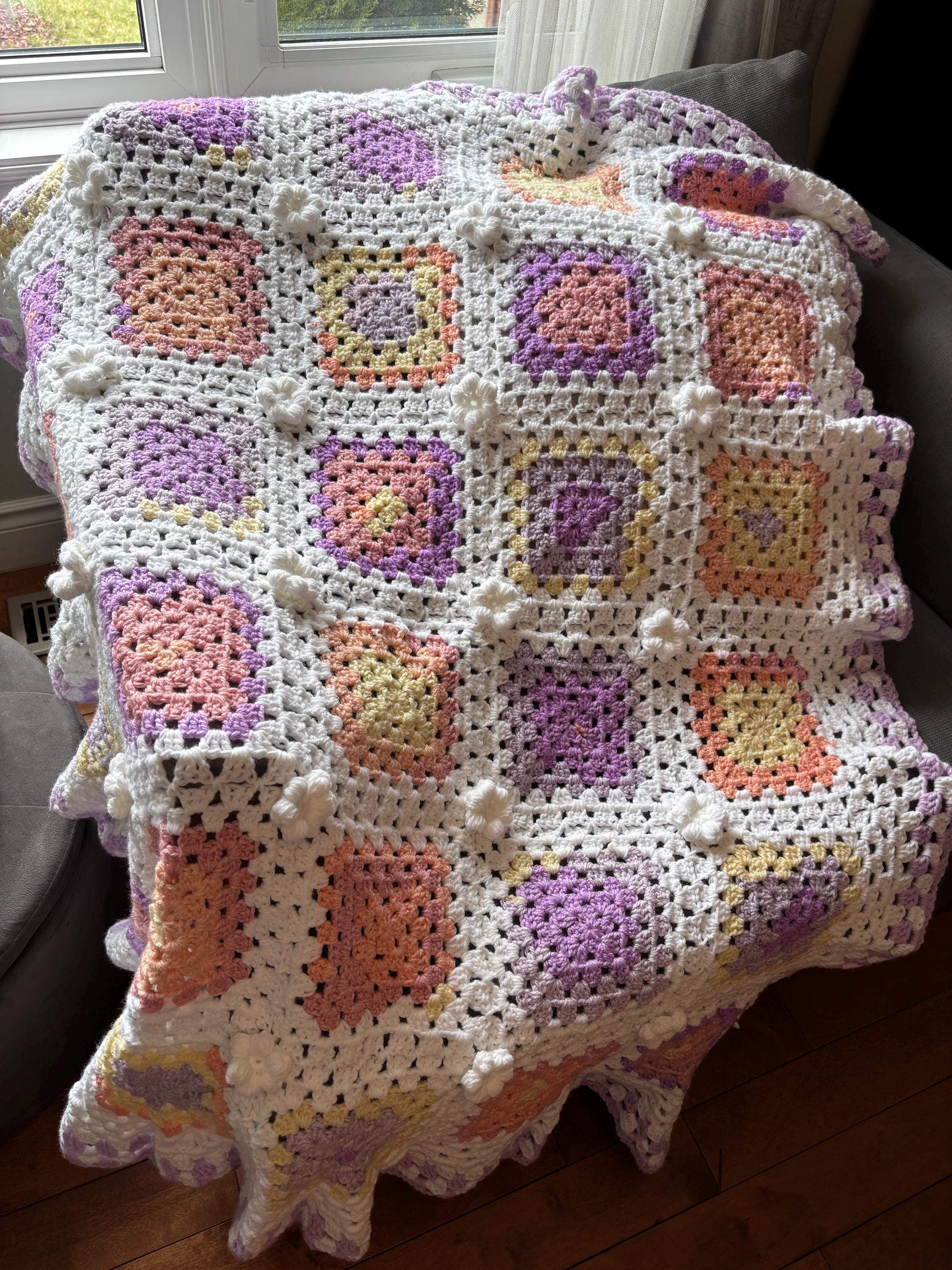 Crochet Granny Square Blanket