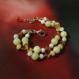Mother of pearl Jade bracelet - top sellers in summer jewelry. Trending now jade jewelry, protection bracelet, dainty bracelet, fine jewelry