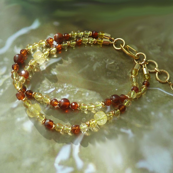 Trending now natural citrine and garnet bracelet, chakra bracelet, protection bracelet. Garnet bracelet, citrine bracelet best selling items