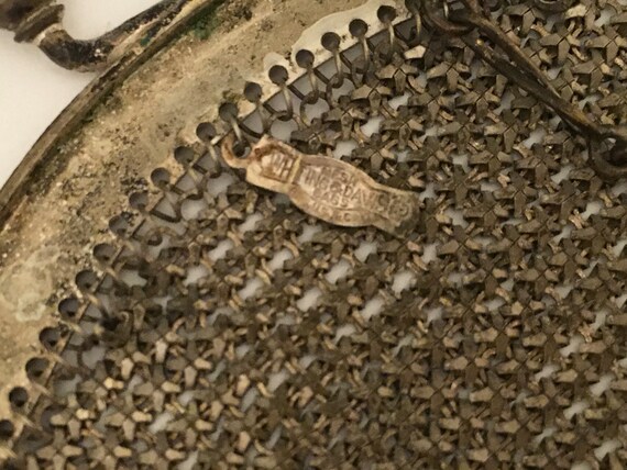 Whiting and Davis Flapper mesh purse signed Art N… - image 5