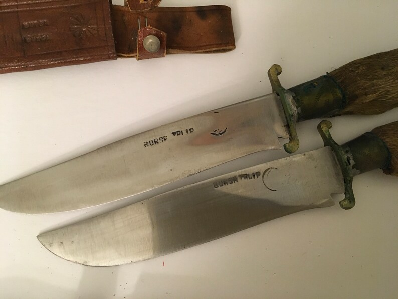 Deer Hoof Knives With Sheath Fixed Blade Hunting Knife Taxidermy Deer