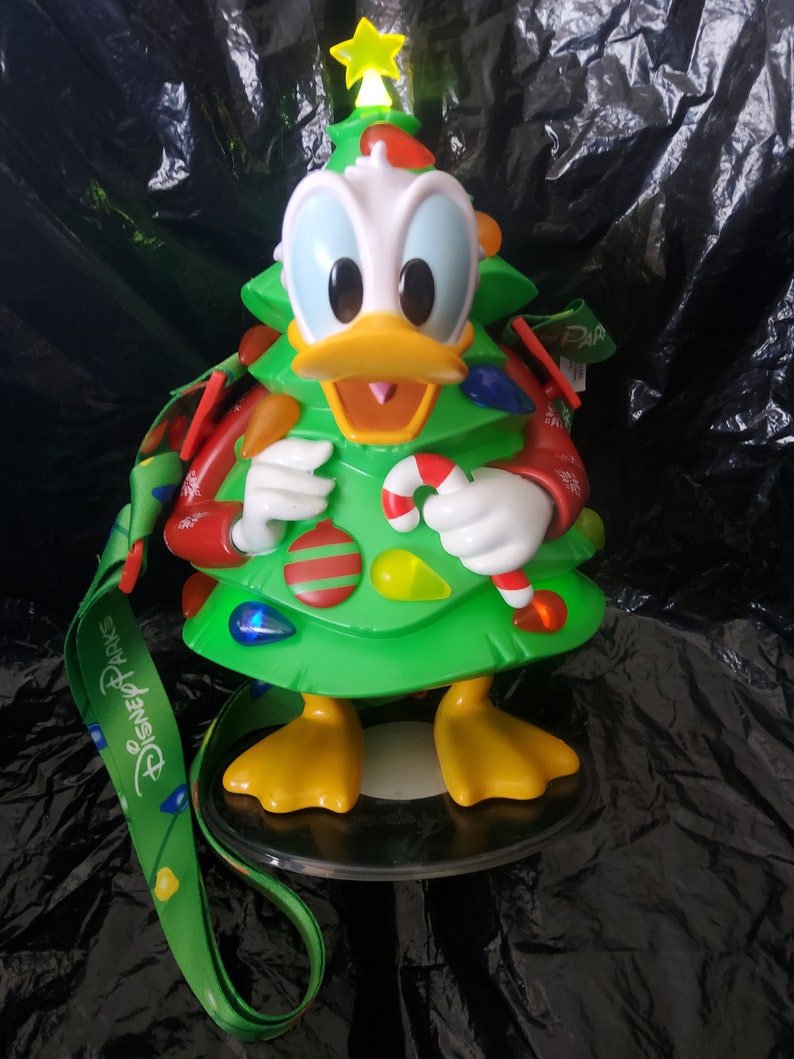 Disney Christmas Donald DUCK SIPPER CUP Tree , Lights up 2023 Etsy