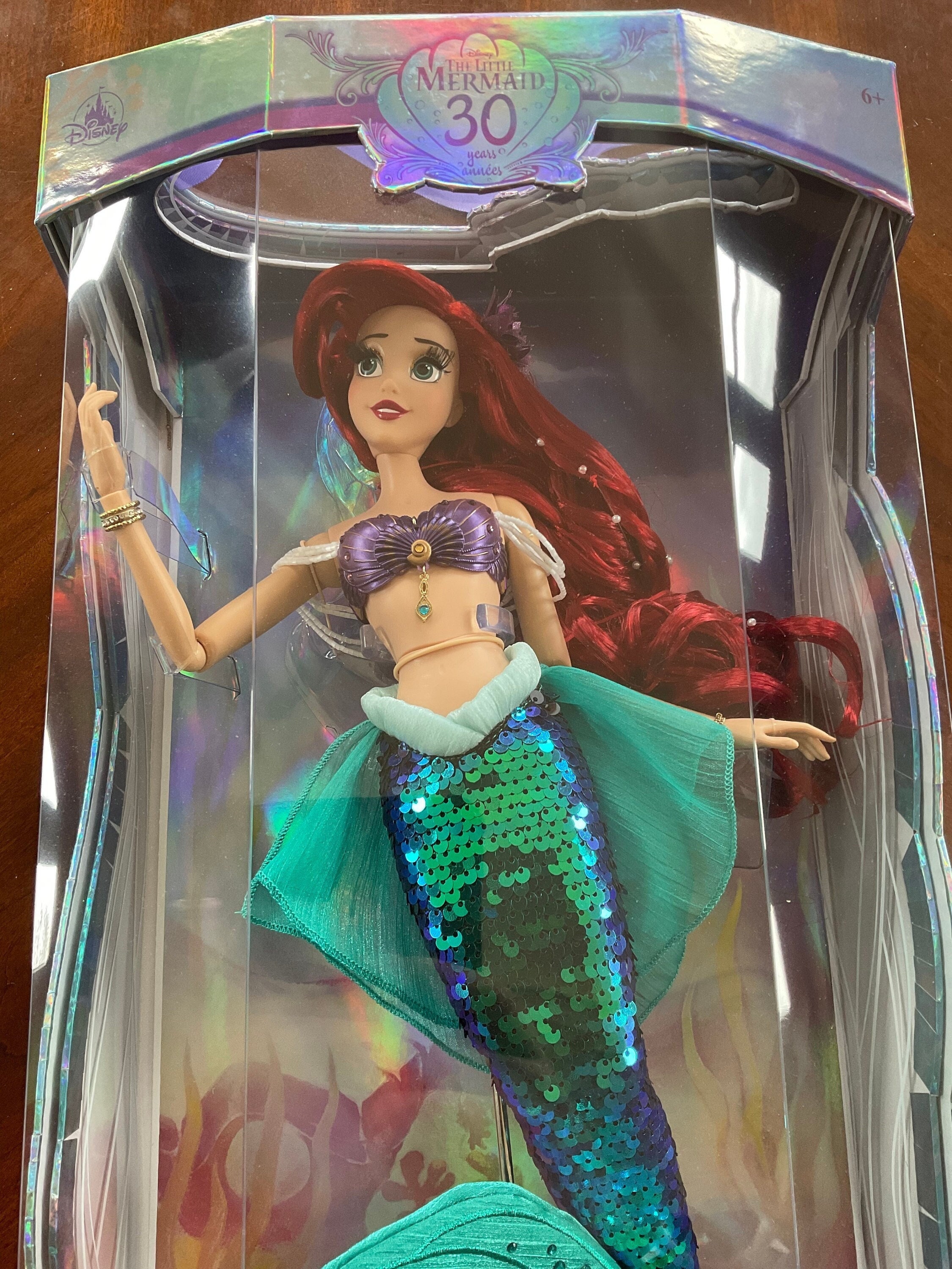 Disney Store Princess The Little Mermaid Ariel Barbie Doll W/Ring For