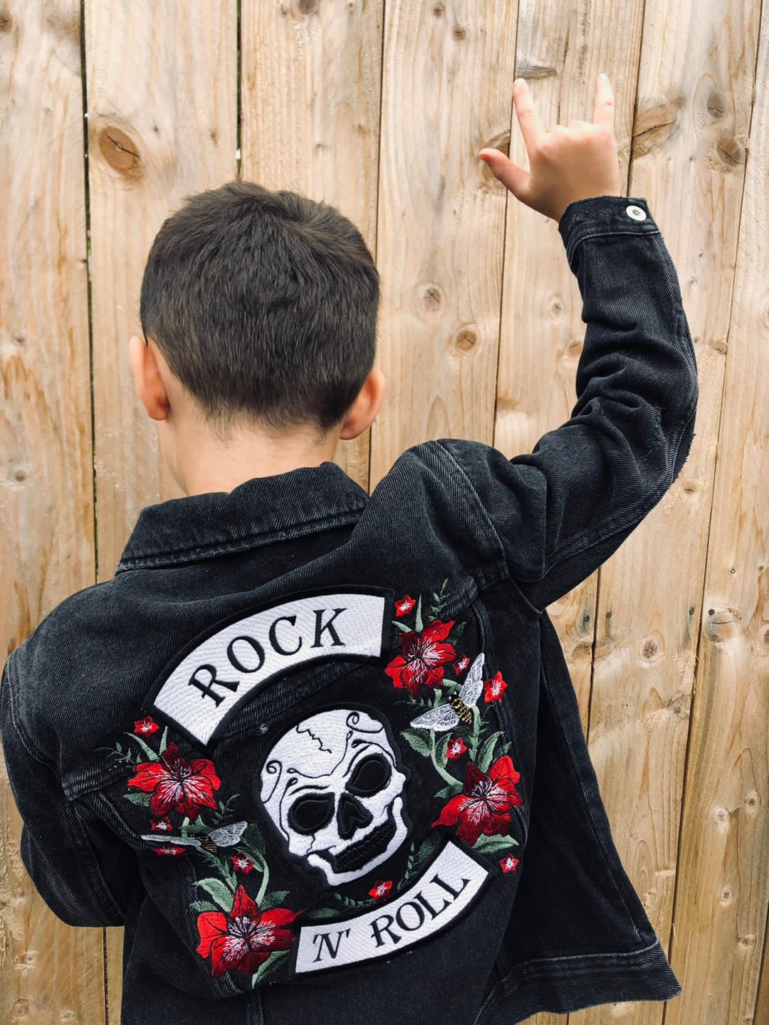 Embroidered Skull Jacket Design / CUSTOMISED Rock and Roll ...