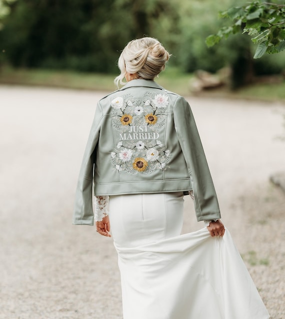 dress jacket design Elegant Wedding Jacket - Design for Denim/Jean/Faux Leather Jacket - Sunflower