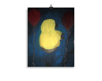 You'll Float Too Malerei auf Poster gedruckt