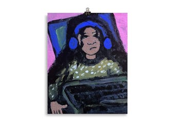 Laufendes Bild gedruckt auf Poster