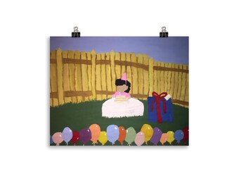 Poster Geburtstagsparty: 'A Million Wishes' Matte Print
