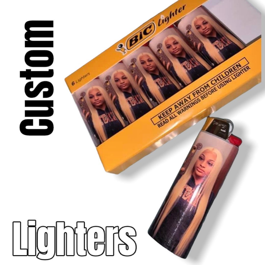 Custom Bic Lighter 3pack Etsy