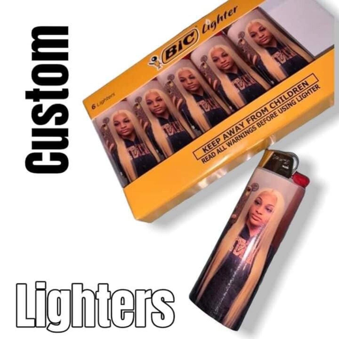 Custom Bic Lighters 5pack Etsy