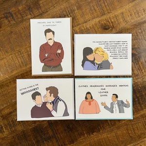Parks & Rec Greeting Cards (bundle)