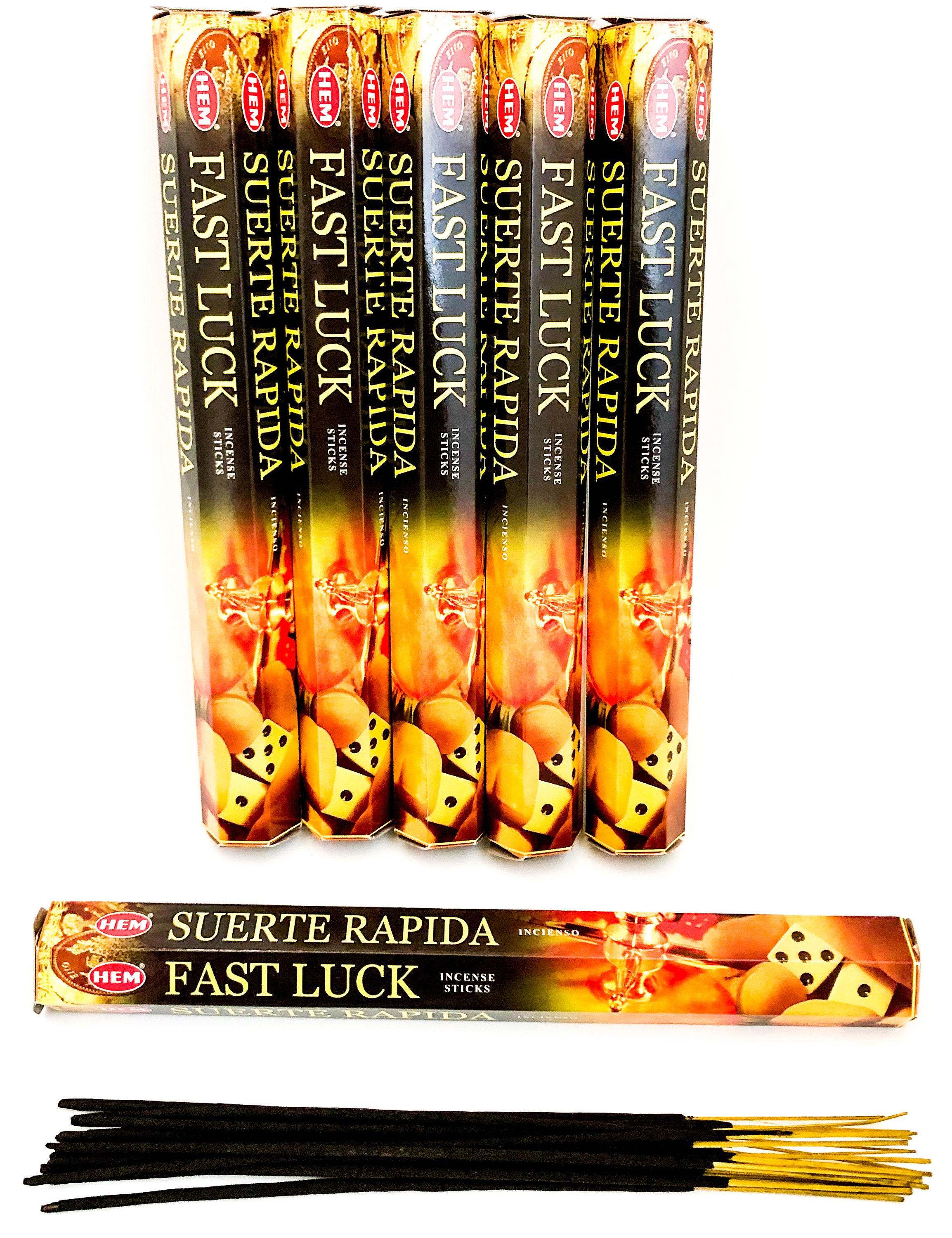 Hem FAST LUCK Incense Sticks Choose From 20, 40, 60, 100, 140, 180 or