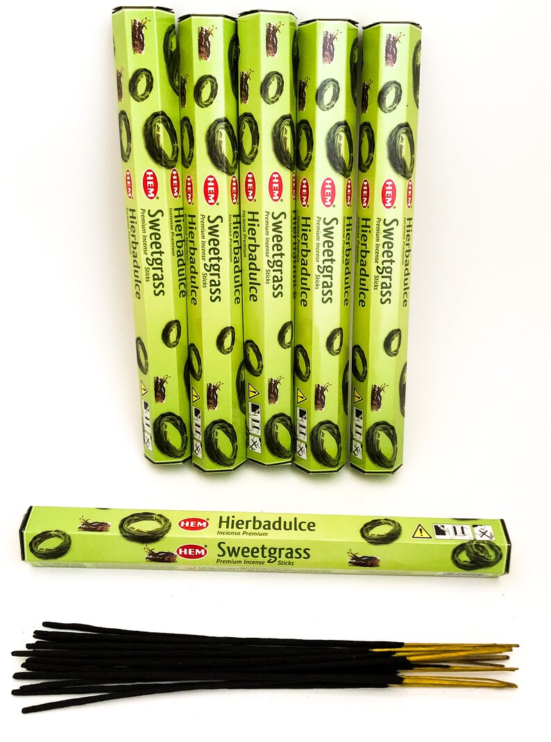 Hem SWEETGRASS Incense Sticks Choose From 20, 40, 60, 100, 140, 180 or