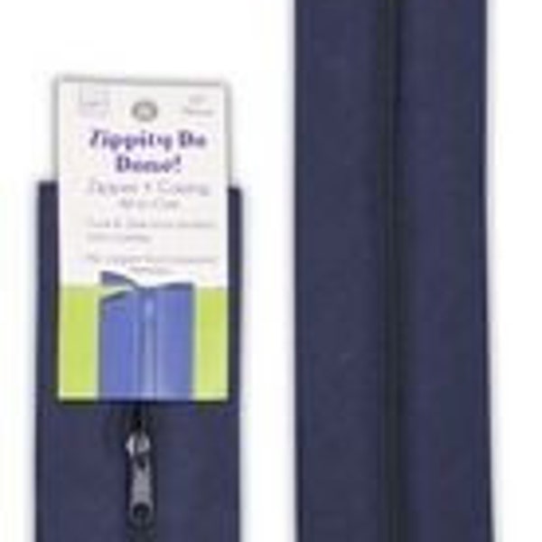 Zippity Do Done 18 in Navy Zipper with Pull June Tailor  JT1613