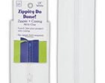 Zippity Do Done 18 in White Zipper with Pull June Tailor  JT1612