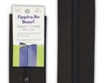 Zippity Do Done 18 inch Black Zipper with Pull June Tailor  JT1611
