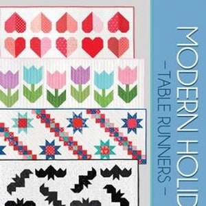 Modern Holiday Table Runners Patterns  by Cluck Cluck Sew CCS186