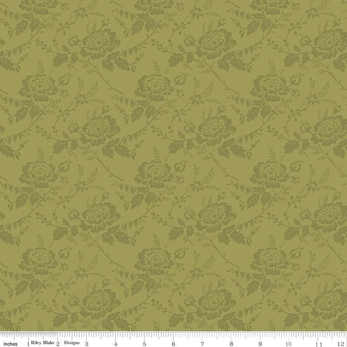 Damask Olive Anne of Green Gables™ collection for Riley Blake Designs