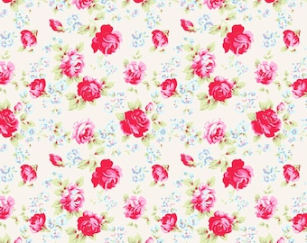 Posie Cream Floral von Tonya Whelan Yardage TW06-CREAM
