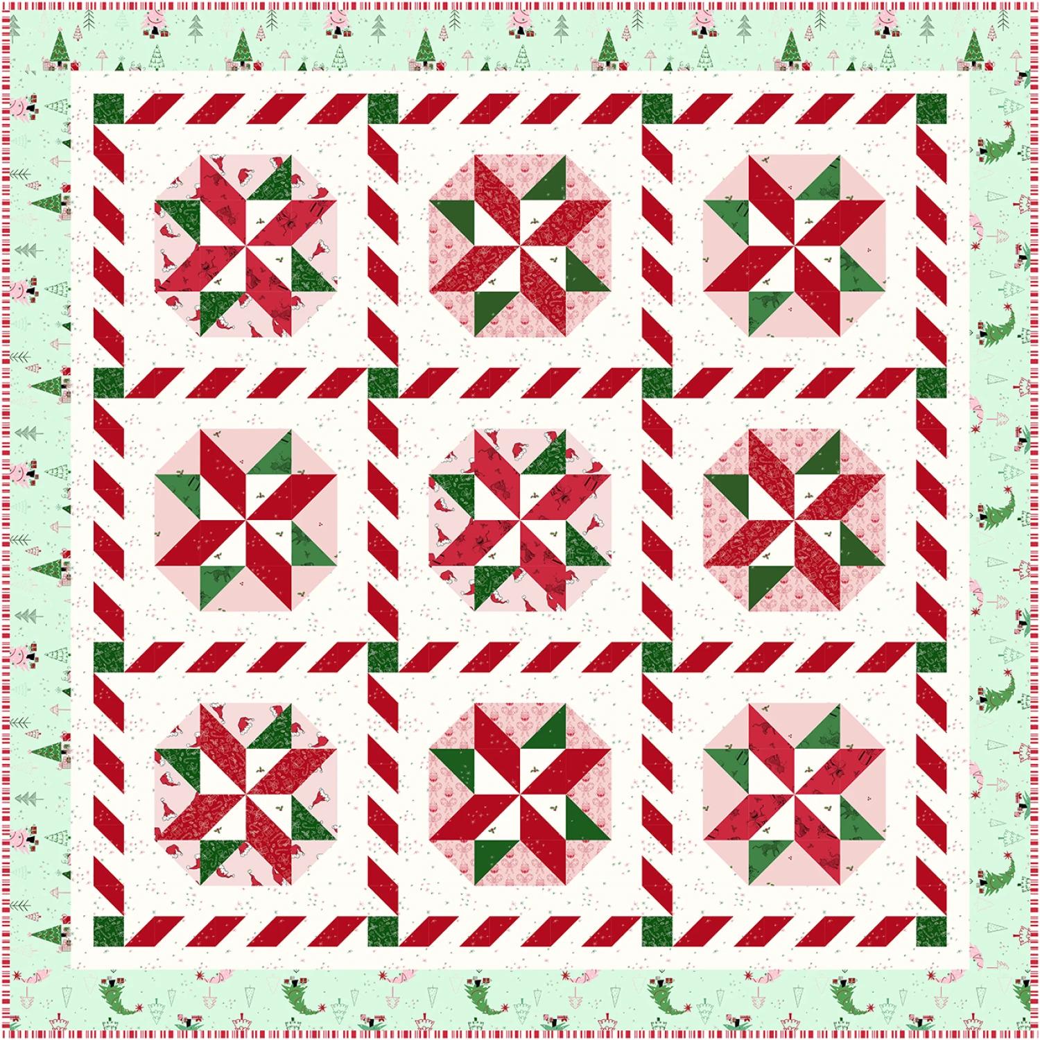 Peppermint Twirl Quilt Pattern by Amanda Niederhauser of Jedi Craft ...