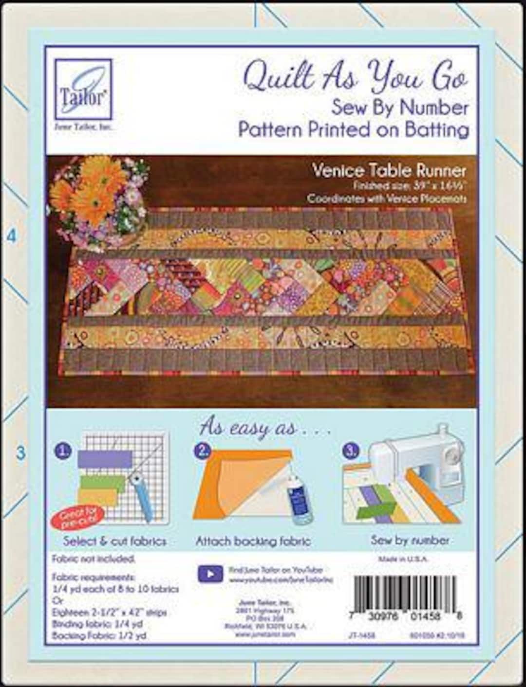 June Tailor Quilt as You Go Venice Table Runner JT1458 - Etsy