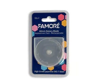 Famore Japanese Steel SKS-7 60mm Replacement Blades 2pk