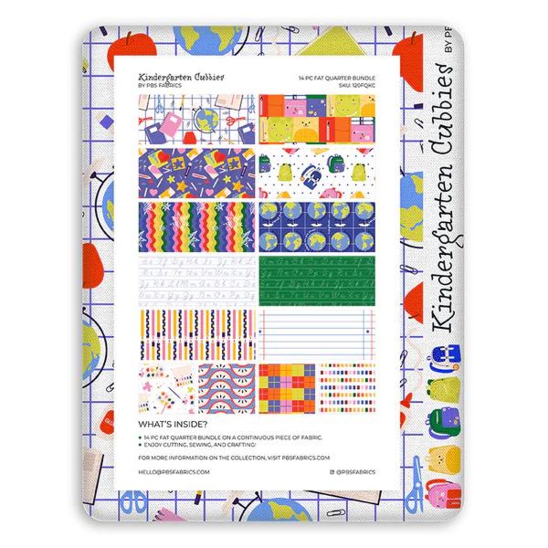 Kindergarten Cubbies Fat Quarter Bundle by Paintbrush Studios Fabrics ...