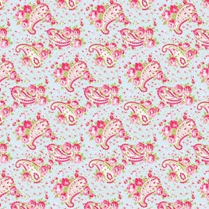 Posie Blue Paisley by Tanya Whelan Yardage   TW09-BLUE