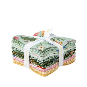 Nature&#39;s Portrait Fat Quarter Bundle Inspired by The Royal Horticultural Society for Riley Blake Designs 15 pieces