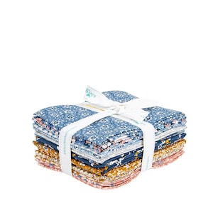 Liberty Fabrics Denim Florals Fat Quarter Bundle  15 Pieces