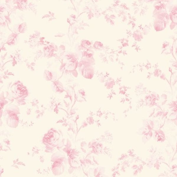 French Roses Light Pink by Clothworks  Y3979-41