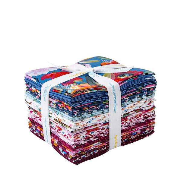 Poppies & Plumes Fat Quarter Bundle collection by Lila Tueller for Riley Blake Designs 21 pieces