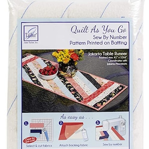 June Tailor Quilt as You Go Jakarta Table Runner Sew by Number Pattern ...