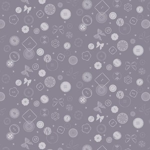 SALE Lewis & Irene Memory Made Button Jumble in Slate Grey CC19.3