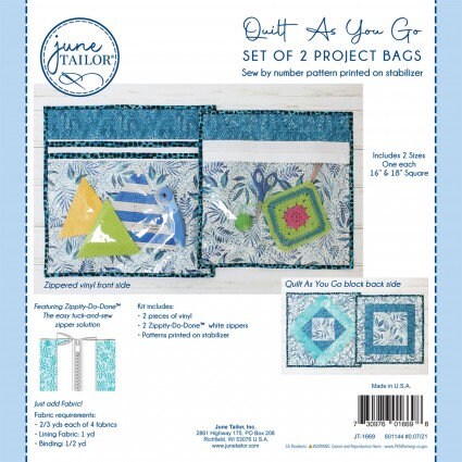 Zippity Do Done Reißverschluss – 45,7 Cm, Weiß, Mit Gehäuse, 'Tuck & Sew' System