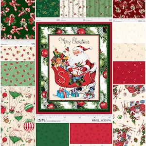 Merry Melody Fat Quarter Bundle By Lesa Marino for P&B Textiles  15 pieces and 1 Panel