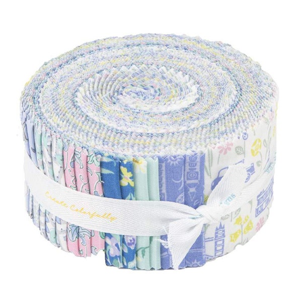 London Parks B 2 1/2" Rolie Polie par Liberty Fabrics 40 pièces