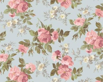 Just Rosy Sky Tossed Floral by Smithsonian Institution for Marcus Fabrics  R651141D